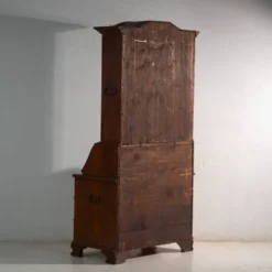 Secrétaire ancien en bois de chêne – Europe centrale, vers 1850