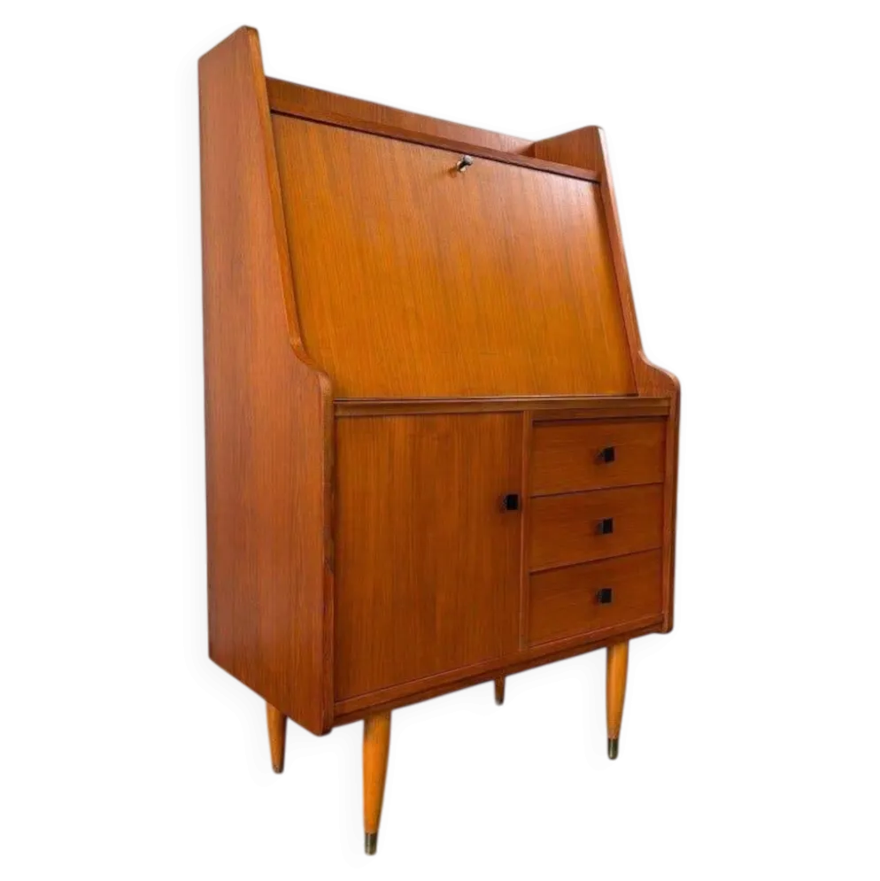 Secrétaire/bar/meuble vintage en bois