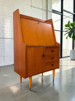 Secrétaire/bar/meuble vintage en bois