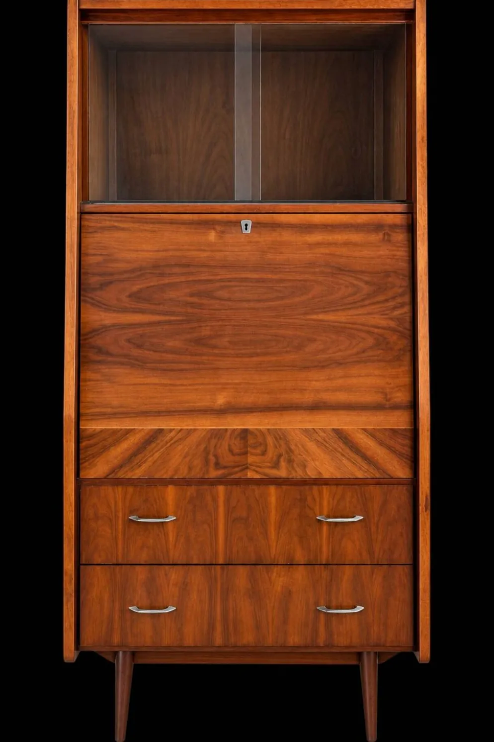 Secrétaire bibliothèque bureau d'appoint année 60 style scandinave