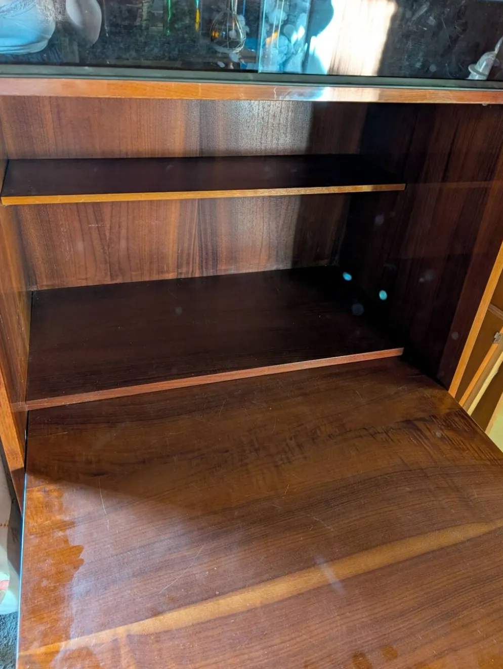 Secrétaire bibliothèque bureau d'appoint année 60 style scandinave