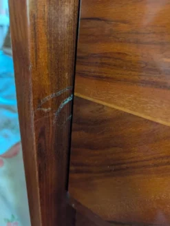 Secrétaire bibliothèque bureau d'appoint année 60 style scandinave