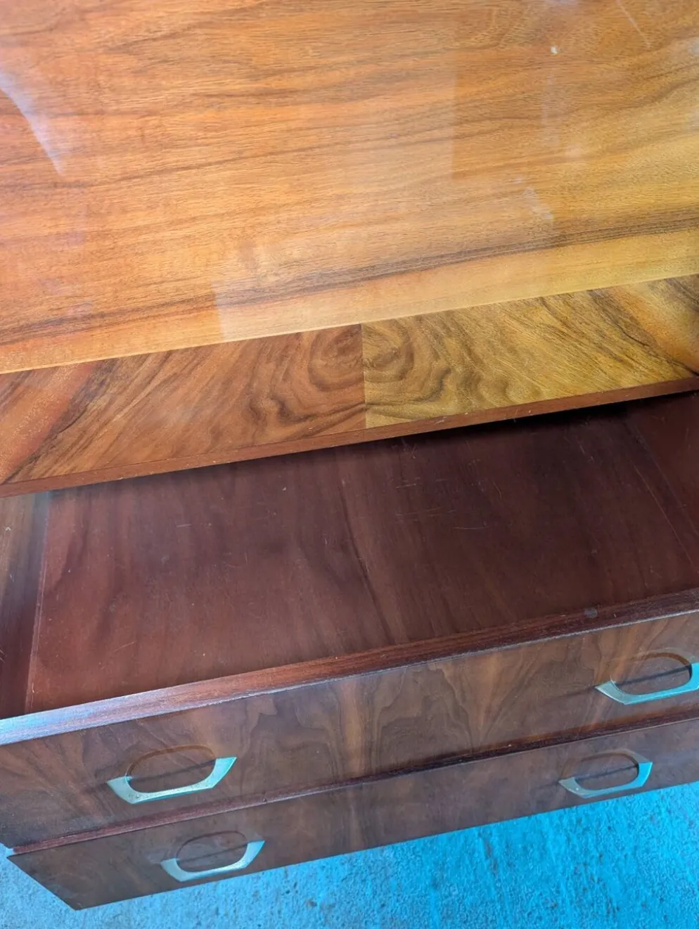 Secrétaire bibliothèque bureau d'appoint année 60 style scandinave