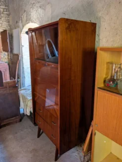 Secrétaire bibliothèque bureau d'appoint année 60 style scandinave
