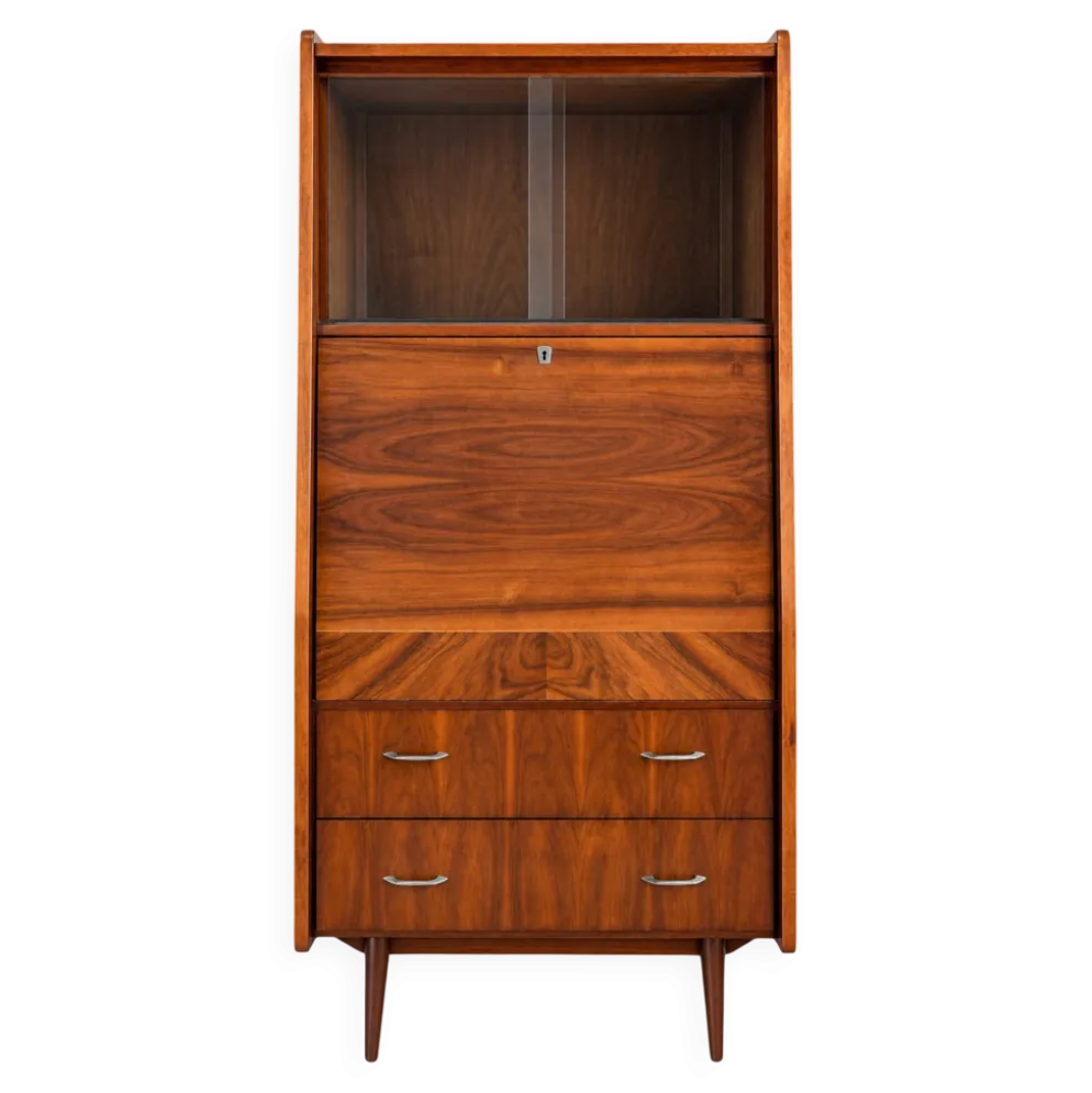 Secrétaire bibliothèque bureau d'appoint année 60 style scandinave