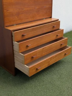 Secrétaire bibliothèque commode modulable Wegner( RY Møbler) teck 50's