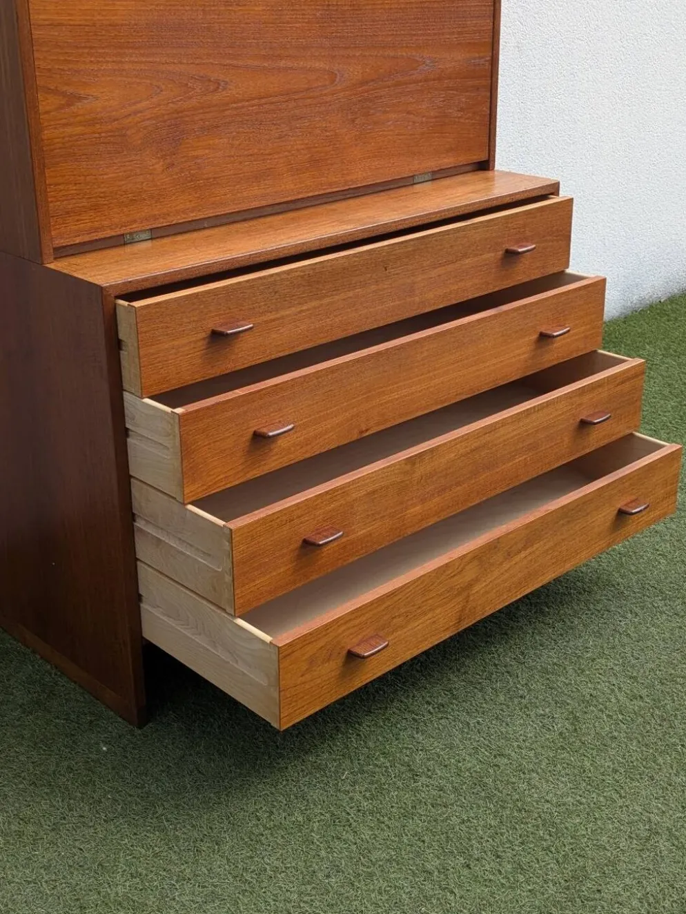 Secrétaire bibliothèque commode modulable Wegner( RY Møbler) teck 50's