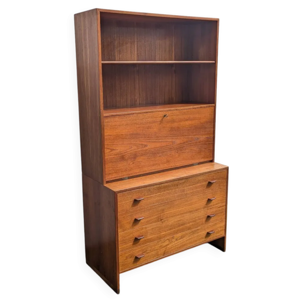 Secrétaire bibliothèque commode modulable Wegner( RY Møbler) teck 50's
