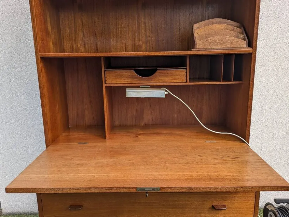 Secrétaire bibliothèque commode modulable Wegner( RY Møbler) teck 50's
