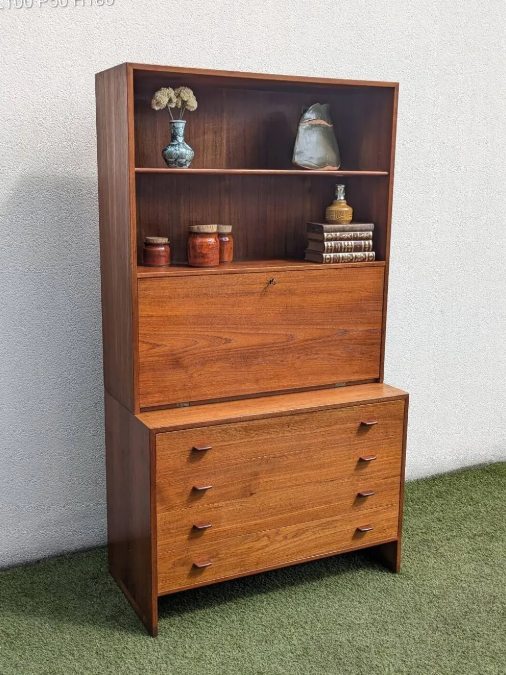 Secrétaire bibliothèque commode modulable Wegner( RY Møbler) teck 50's