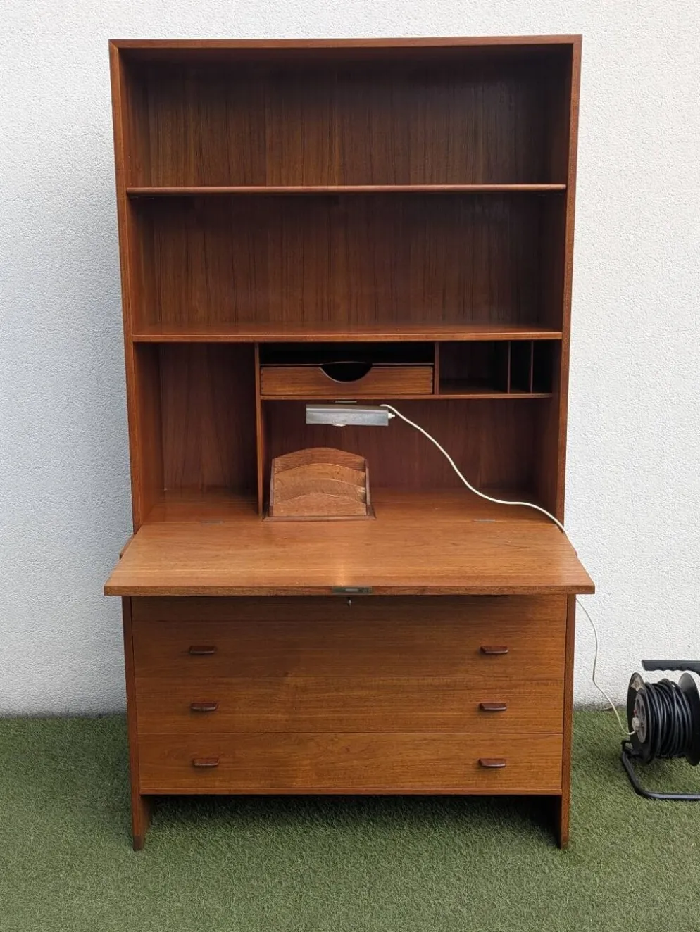 Secrétaire bibliothèque commode modulable Wegner( RY Møbler) teck 50's