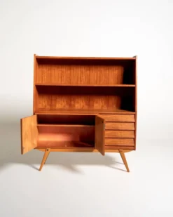 Secrétaire-bibliothèque en teck par Möbelfabrik Rottne, Suède, années 1950/60