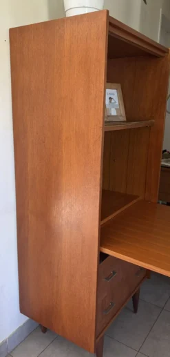 Secrétaire bibliothèque vintage scandinave