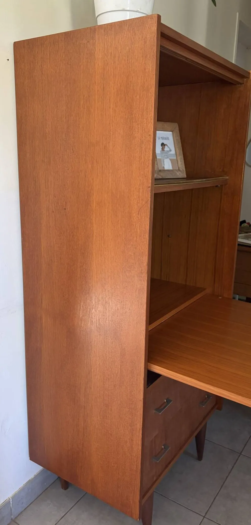 Secrétaire bibliothèque vintage scandinave