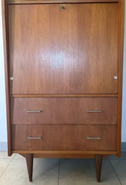 Secrétaire bibliothèque vintage scandinave