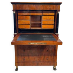 Secrétaire Biedermeier en noyer et érable, 1820