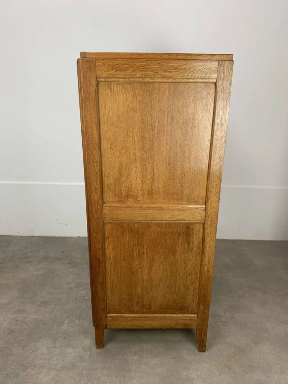 Secrétaire, bureau, commode en chêne, années 50