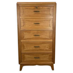 Secrétaire, bureau, commode en chêne, années 50