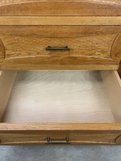 Secrétaire, bureau, commode en chêne, années 50