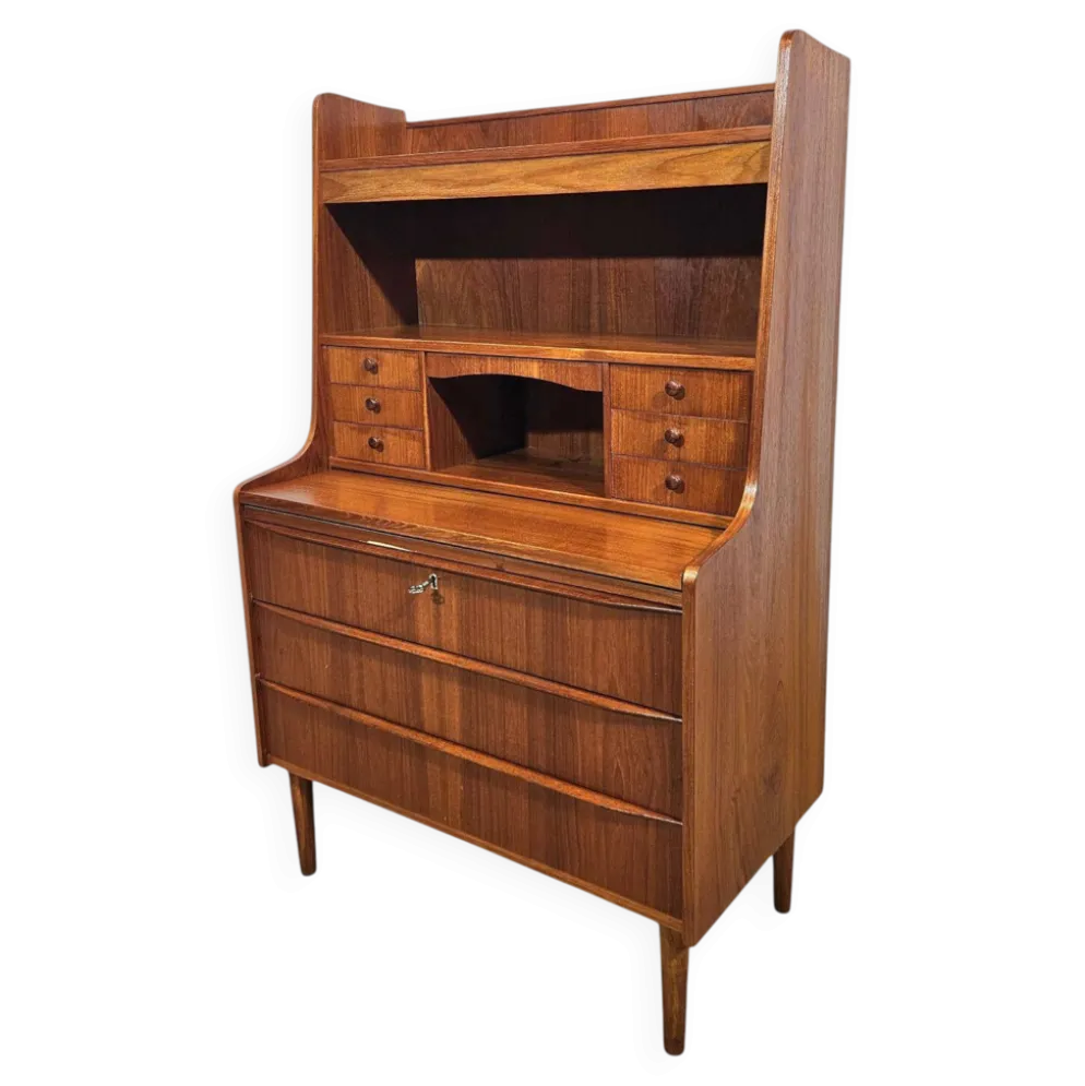 Secrétaire / Coiffeuse en teck, design danois, années 1960.