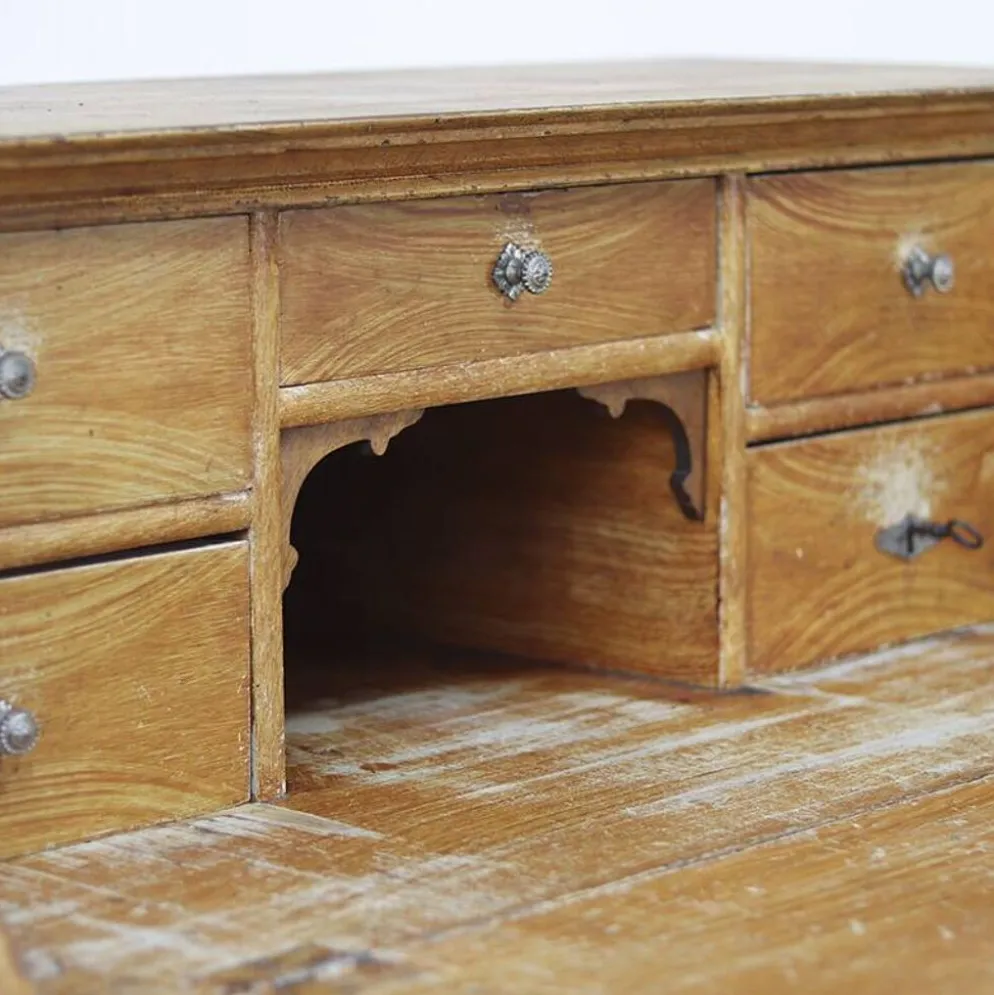 Secrétaire / Commode Peinte de Style Ferme Rustique