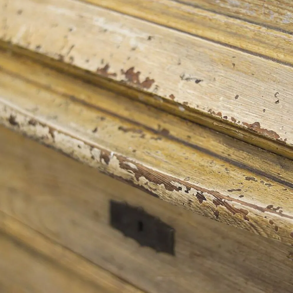Secrétaire / Commode Peinte de Style Ferme Rustique