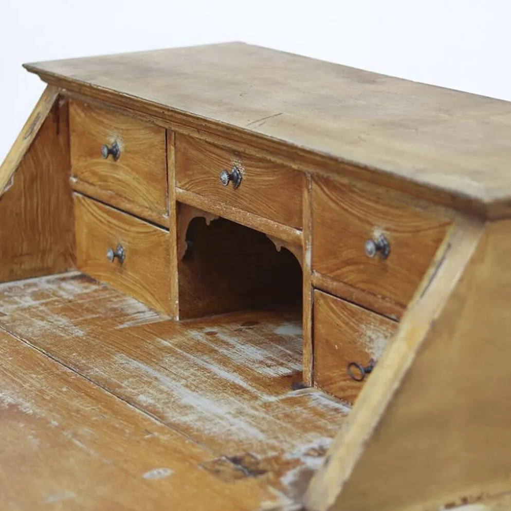 Secrétaire / Commode Peinte de Style Ferme Rustique