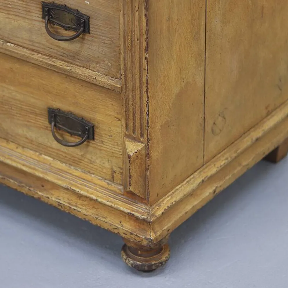 Secrétaire / Commode Peinte de Style Ferme Rustique
