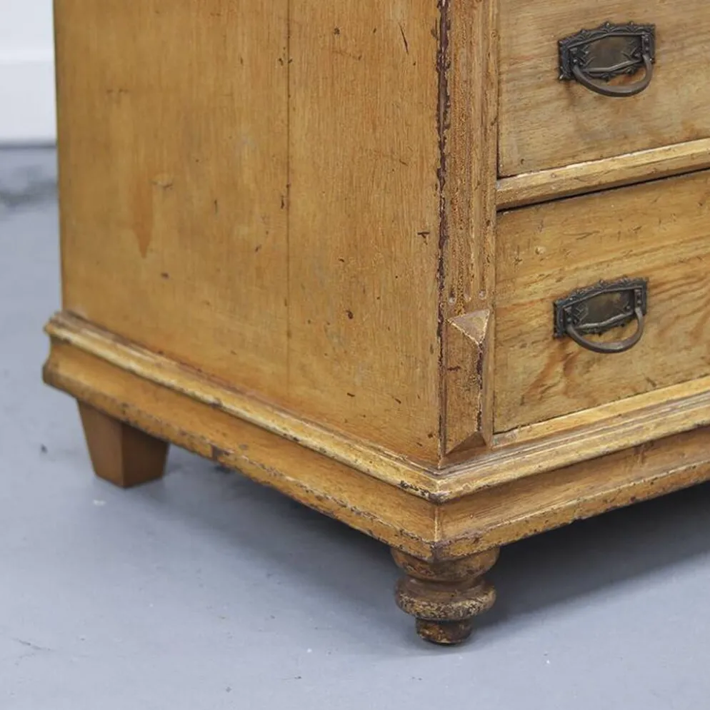 Secrétaire / Commode Peinte de Style Ferme Rustique