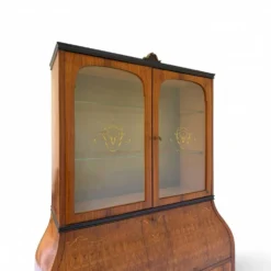 Secrétaire crédence en marqueterie de style Louis XV italien du milieu du siècle, 1960
