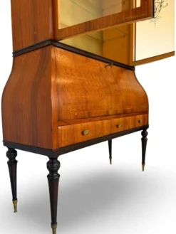 Secrétaire crédence en marqueterie de style Louis XV italien du milieu du siècle, 1960