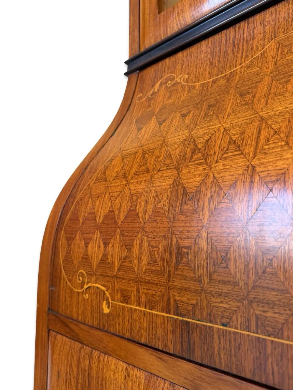 Secrétaire crédence en marqueterie de style Louis XV italien du milieu du siècle, 1960