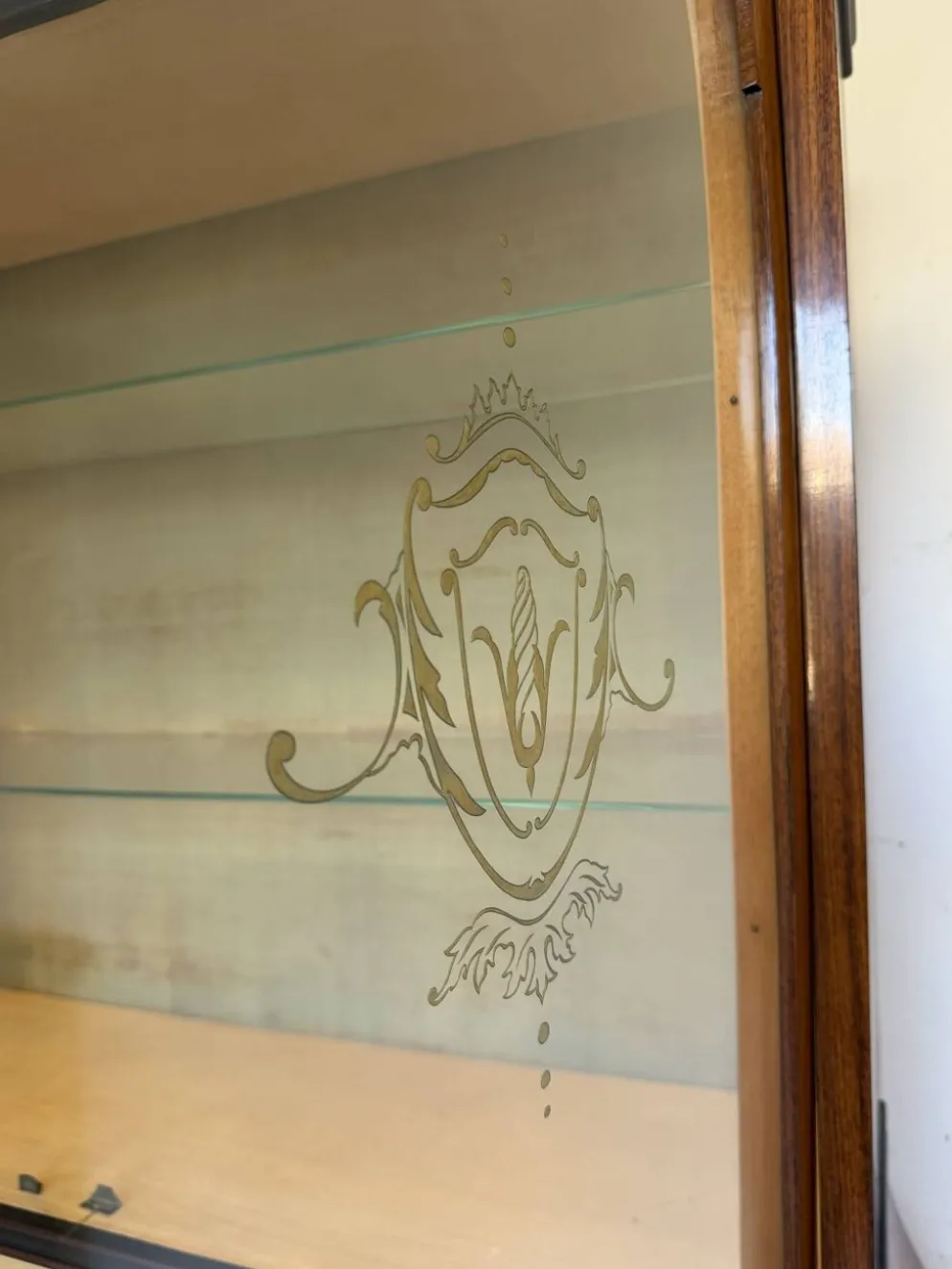 Secrétaire crédence en marqueterie de style Louis XV italien du milieu du siècle, 1960