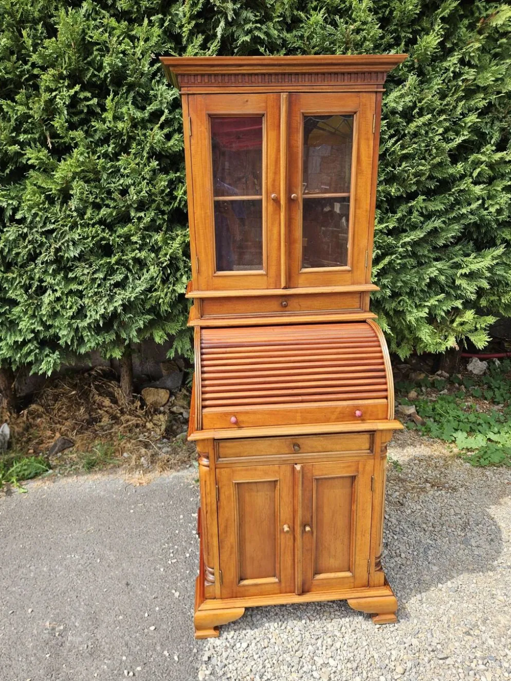 Secrétaire à cylindre bibliothèque