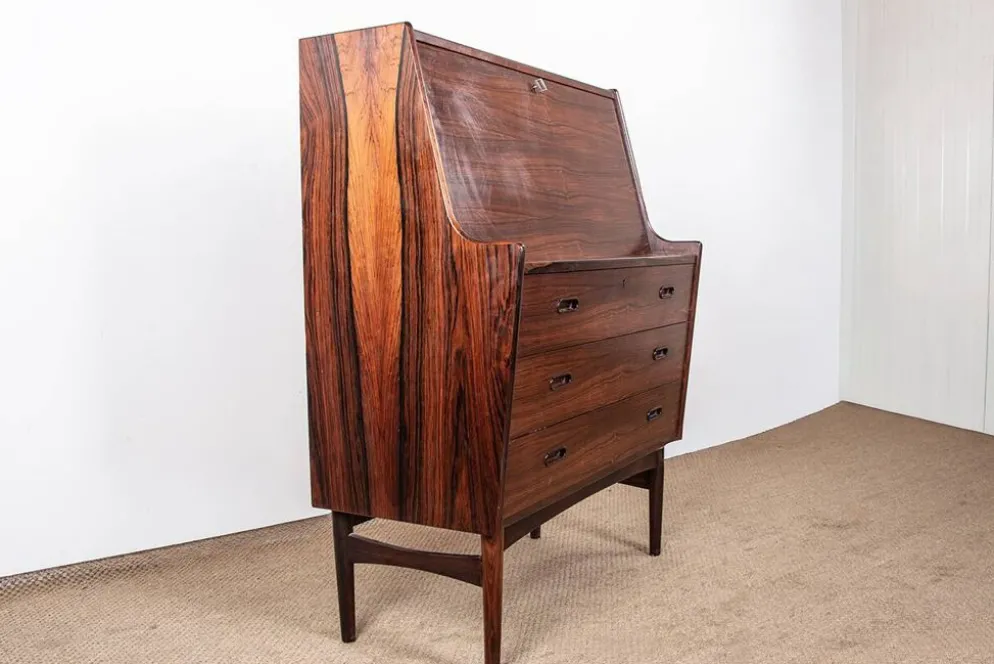 Secrétaire danois en palissandre modèle 37 par Arne Wahl Iversen 1960
