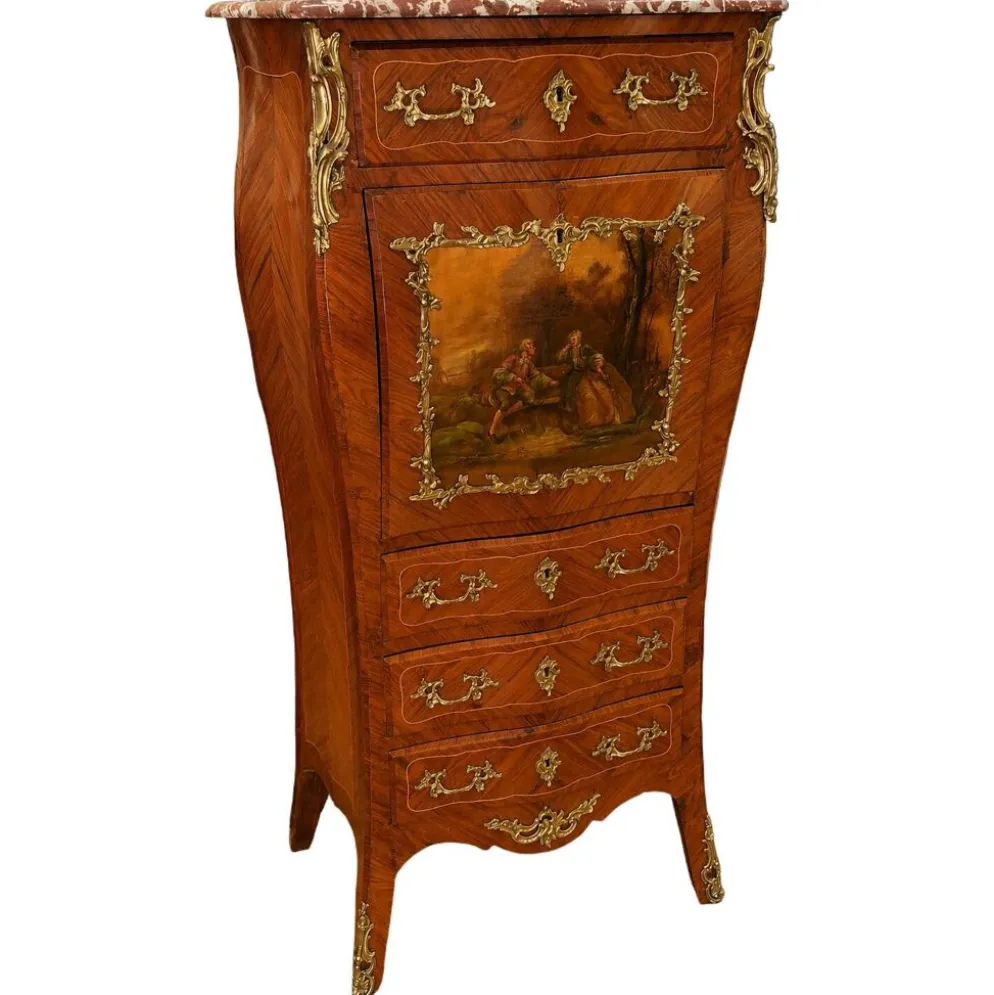 Secrétaire de Dame style Louis XV Transition