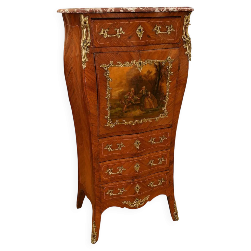 Secrétaire de Dame style Louis XV Transition
