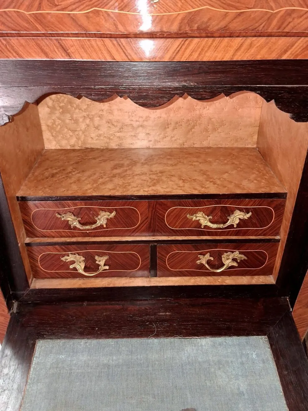 Secrétaire de Dame style Louis XV Transition