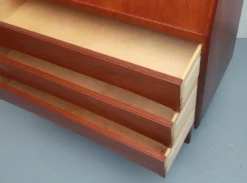Secrétaire des années 1960 Bernhard Pedersen & Fils en teck