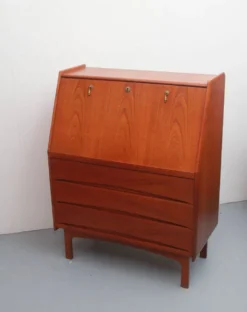 Secrétaire des années 1960 Bernhard Pedersen & Fils en teck