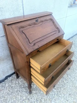 Secrétaire dos d'âne bureau chêne