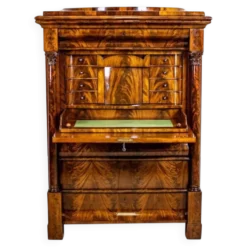 Secrétaire en acajou Biedermeier antique, 1850