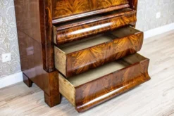 Secrétaire en acajou Biedermeier antique, 1850