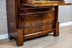 Secrétaire en acajou Biedermeier antique, 1850