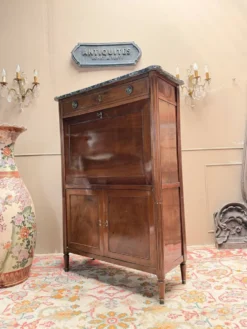 SECRÉTAIRE EN ACAJOU D’ÉPOQUE LOUIS XVI XVIII EME SIÈCLE