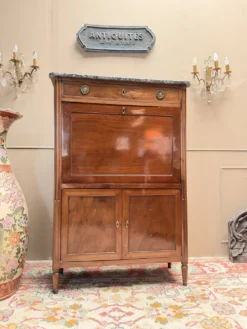 SECRÉTAIRE EN ACAJOU D’ÉPOQUE LOUIS XVI XVIII EME SIÈCLE
