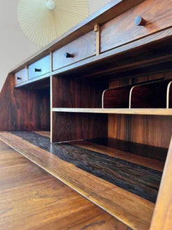 Secrétaire en bois de rose par Bernhard Pedersen & Sohn