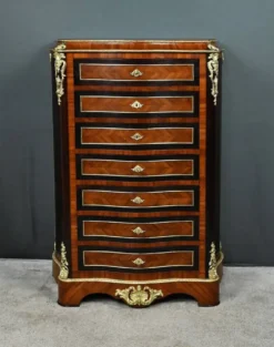 Secrétaire en marqueterie de bois précieux, époque Napoléon III – Milieu XIXe