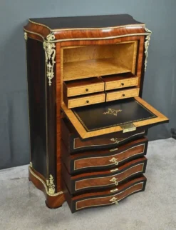 Secrétaire en marqueterie de bois précieux, époque Napoléon III – Milieu XIXe