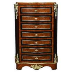 Secrétaire en marqueterie de bois précieux, époque Napoléon III – Milieu XIXe